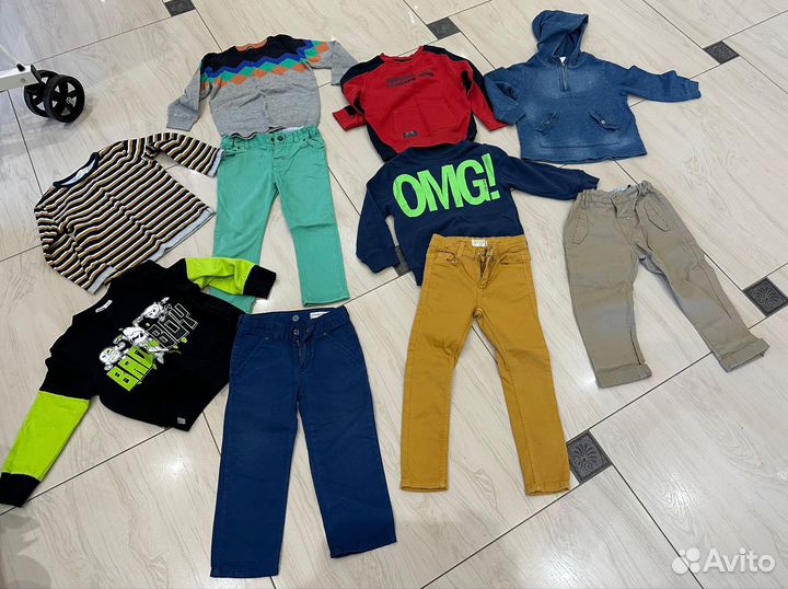 Вещи пакетом на мальчика 98 104 hm zara