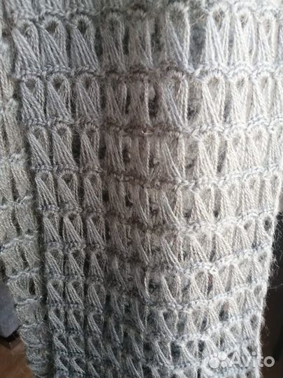 Шарф палантин крючком