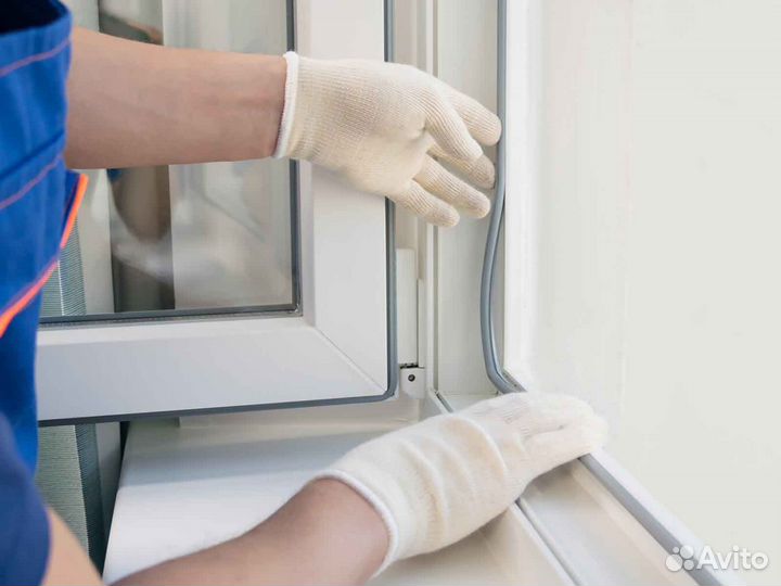 Ремонт окон, уплотнитель Veka RAL3527