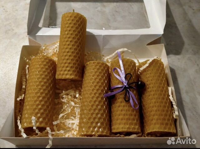 Свечи ароматические из медовой вощины