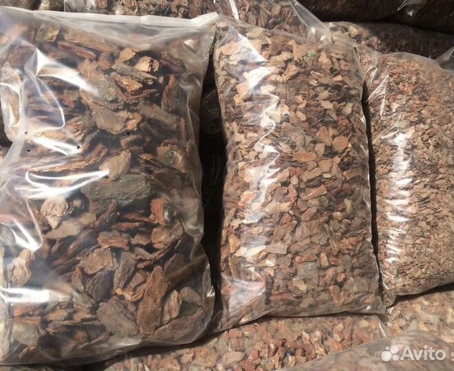 Сосновая кора (мульча) премиум