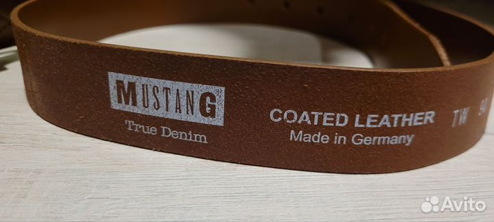 Ремень из натуральной кожи Mustang 90 см