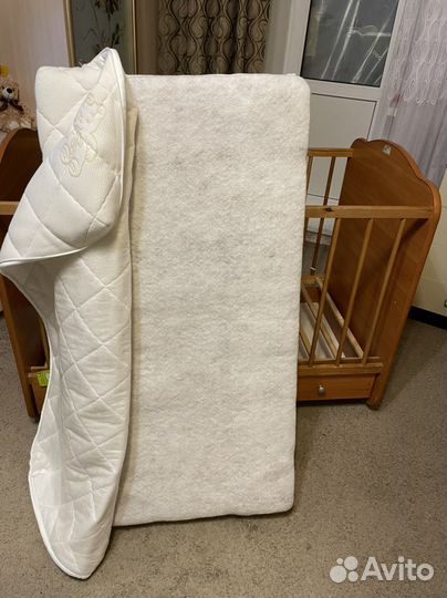 Матрас детский 120 60 и наматрасник