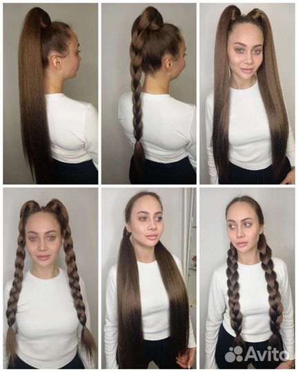 Волосы в хвосты