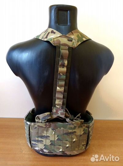 Боевой пояс с баллистическим пакетом и лямками Бр1