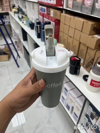 Термокружка с трубочкой / Опт