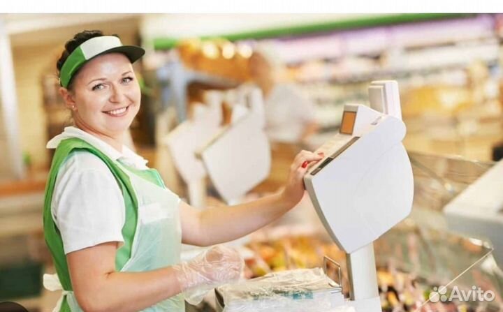 Продавец за прилавок