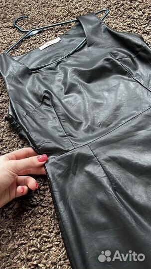 Кожаный сарафан 40-42