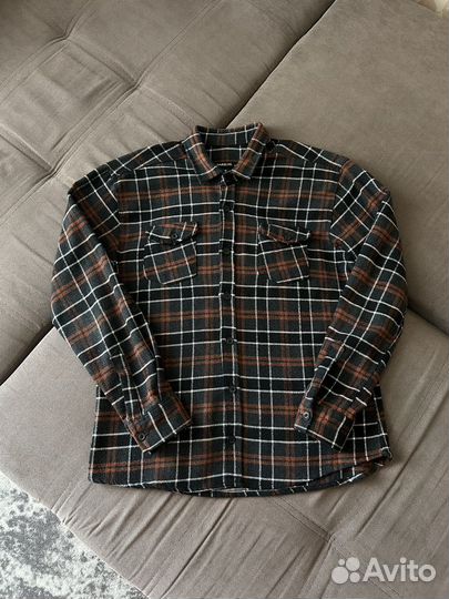 Теплая мужская рубашка (б/у)