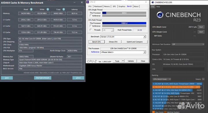 Подборка, сборка, разгон цп,вк,рам, андервольтинг