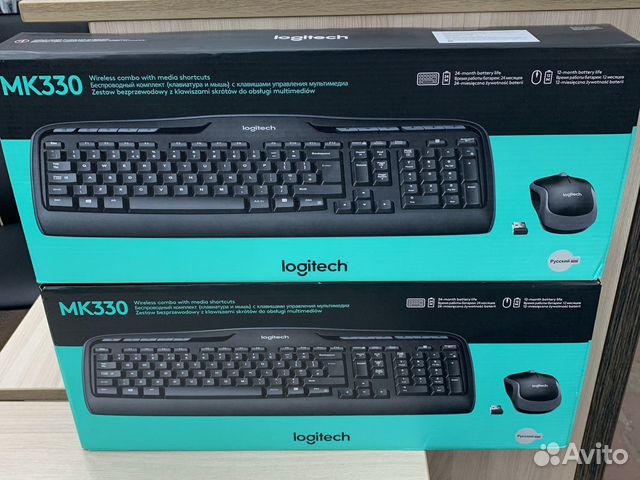 Комплект клавиатура + мышь Logitech Wireless MK330