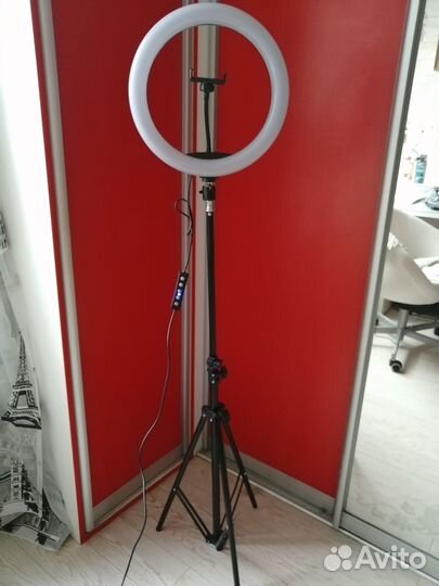 Кольцевая, цветная, светодиодная лампа