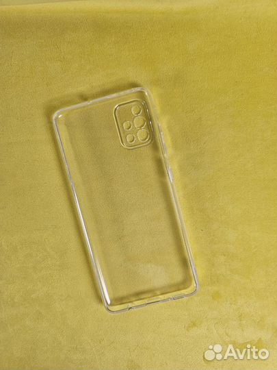 Чехол силиконовый-прозрачный (Samsung A51 / A40s)