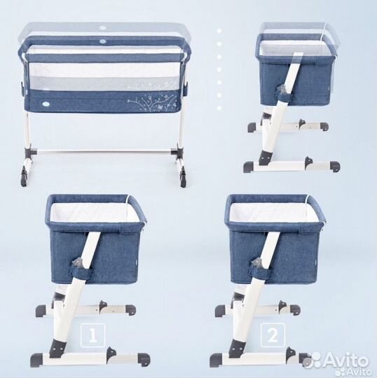 Детская приставная кроватка
