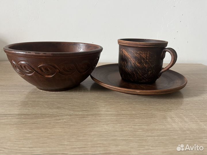 Комплект глинянной посуды