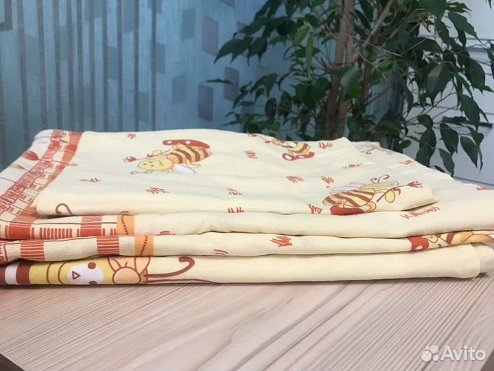 Постельное белье для новорождённых, 2 комплекта