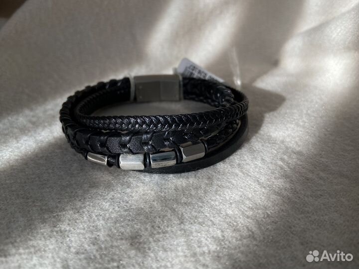 Кожаный браслет мужской