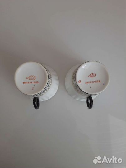 Кофейные чашки лфз костяной фарфор