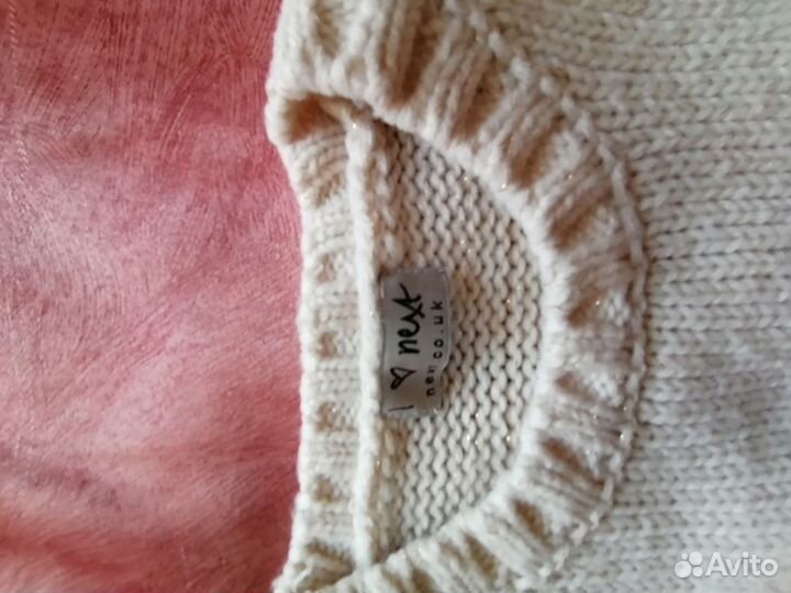 Свитер для девочки 5-6 лет (шерсть), б/у