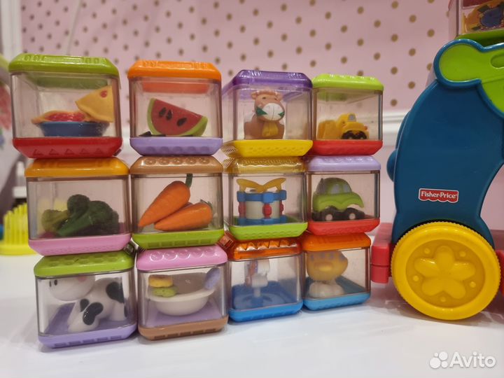 Игрушки фишер прайс с кубиками пакетом