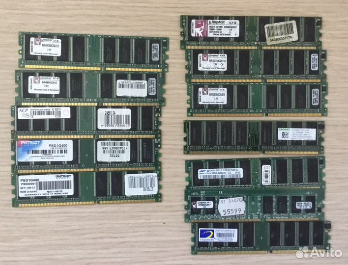 DDR3 2GB/1GB; DDR2 2GB/1GB; DDR1
