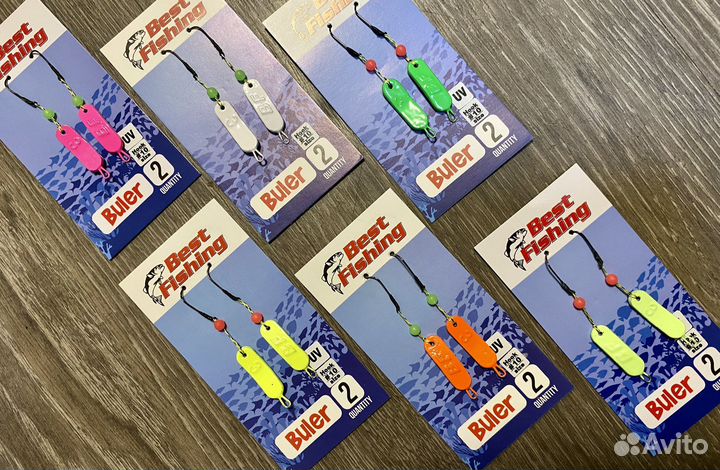 Блесна buler neon 2шт для ловли на море