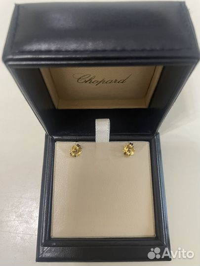 Золотые серьги Сhоpard, оригинал