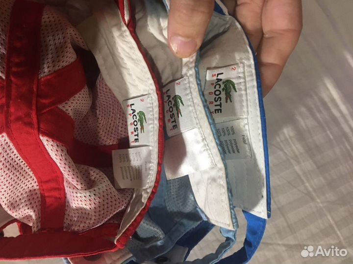 Кепка Lacoste 5штук(разные цвета) + Ноаые