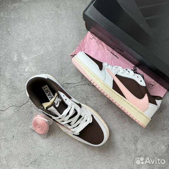 Кроссовки Air Jordan Air 1 Low x Travis Scott Dark