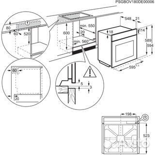 Духовой шкаф electrolux eob 96850 ax