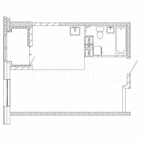 1-к. квартира, 41,1 м², 21/23 эт.