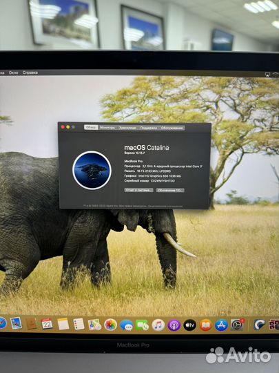 Macbook pro 15 2017 16 512 gb