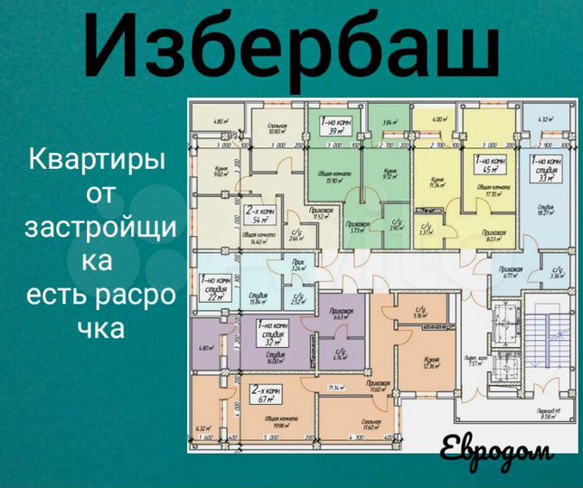 Квартира-студия, 23 м², 2/12 эт.