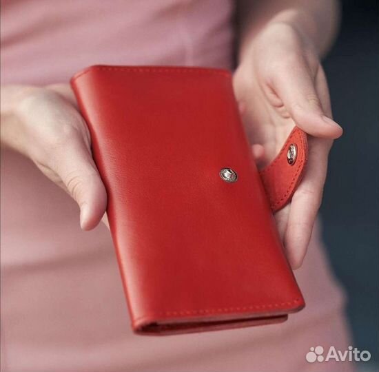 Женский кошелёк, клатч, натуральная кожа