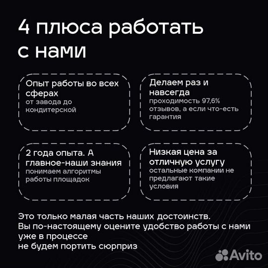 Работа с отзывами / управление репутацией