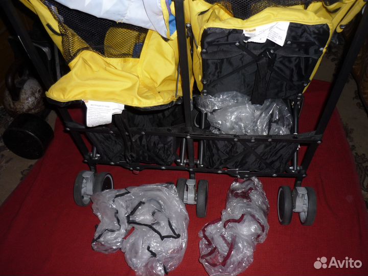 Коляска сидячая двойная отл. сост