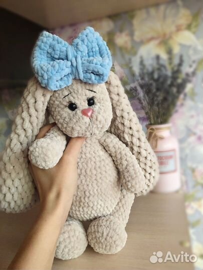 Мягкая игрушка заяц ручной работы