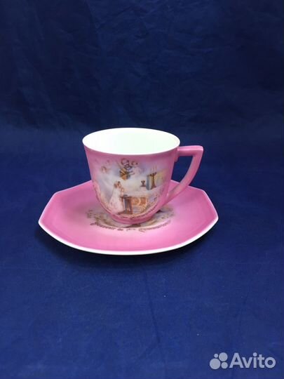 Старинная кофейная пара Чехословакия