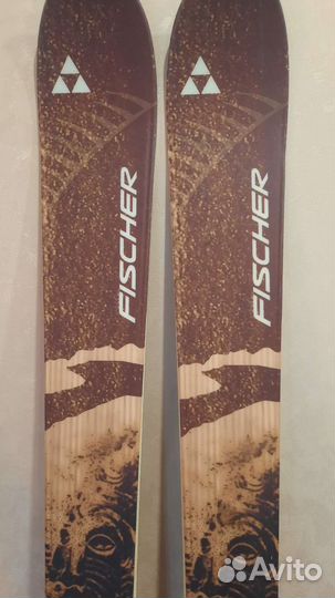 Горные лыжи fischer креплениями