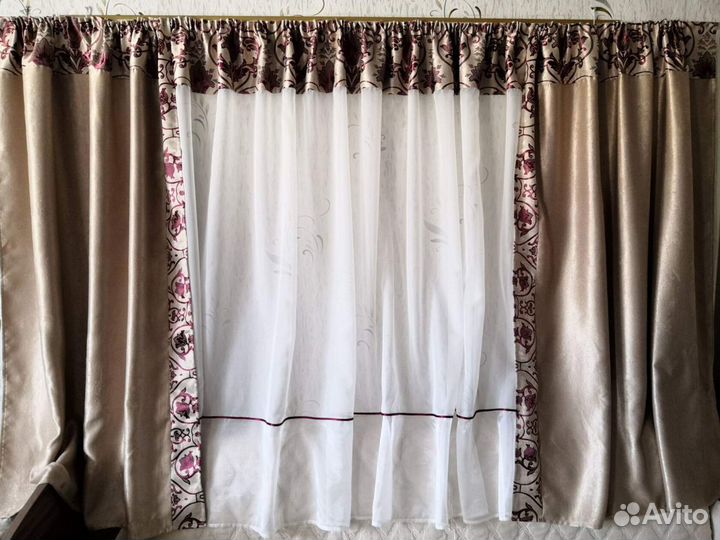 Новые шторы короткие на окна