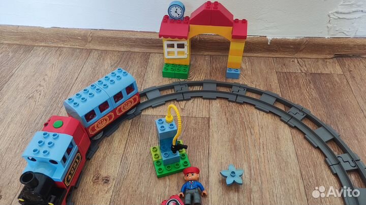 Lego duplo железная дорога, большой поезд