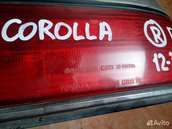 Corolla Е90 фонарь задний правый.седан oem:12-327