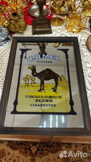 Ретро, зеркальный постер Camel