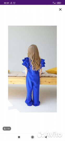 Нарядный брючный костюм детский для девочки