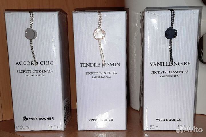 Черная ваниль,Нежный жасмин, Аккорд шик, Ив Роше