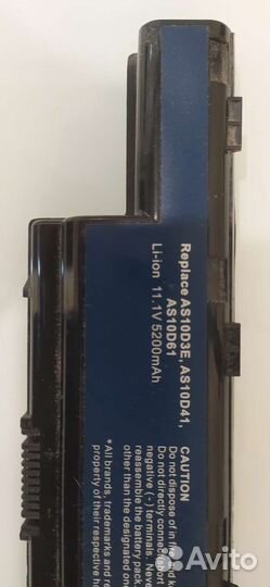 Батарея на ноутбук acer