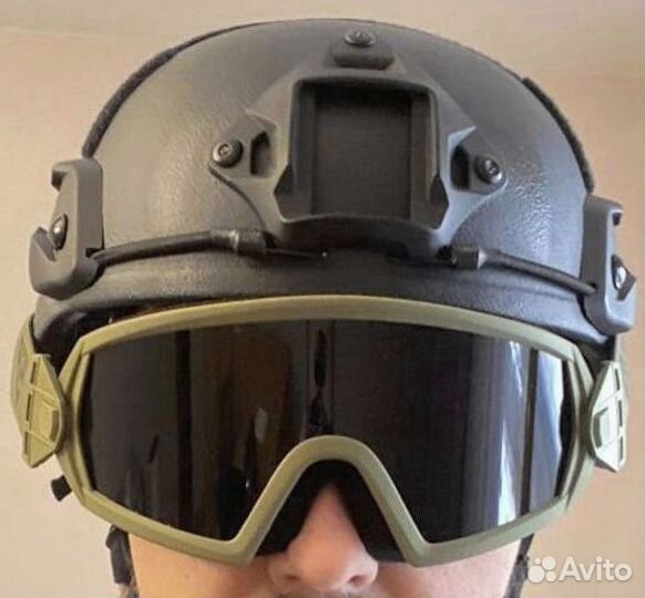 Очки защитные противоосколочные / для любых шлемов