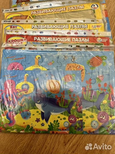 Пазлы развивающие 5 штук