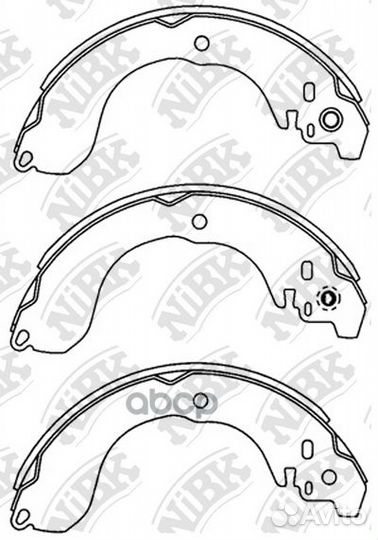 Колодки тормозные барабанные задние NiBK FN1264