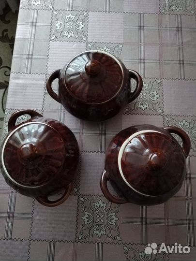 Горшочки глиняные для запекания